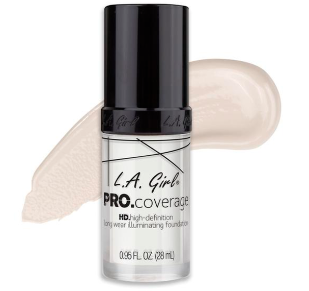 L.A. Girl Pro Coverage Liquid Foundation, White (641) - ADDROS.COM